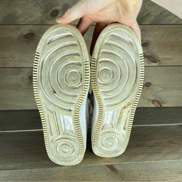 Nike Air Force one sage Womens size 8.5 shoes white leather platform sneakers - Picture 7 of 8